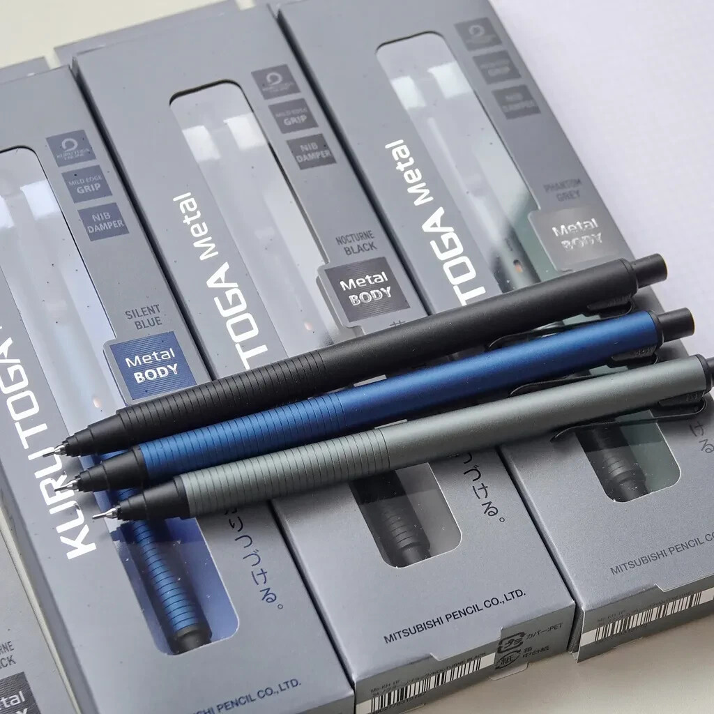 Uni KuruToga Metal Mechanical Pencil M5-KH, 0.5 mm – Black