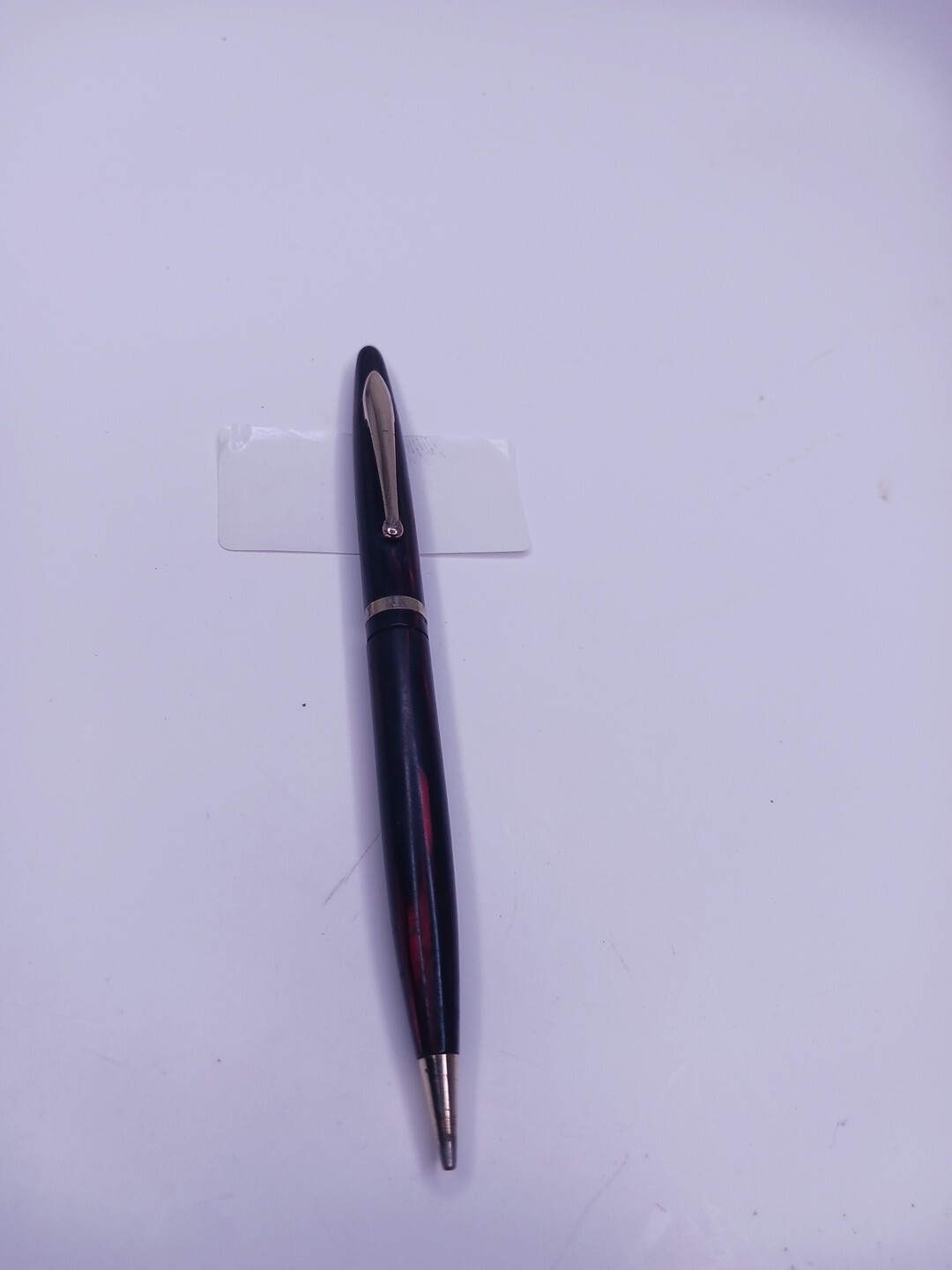 Vtg Sheaffer Balance 400 Mechanical Twist Pencil Carmine Red Striated