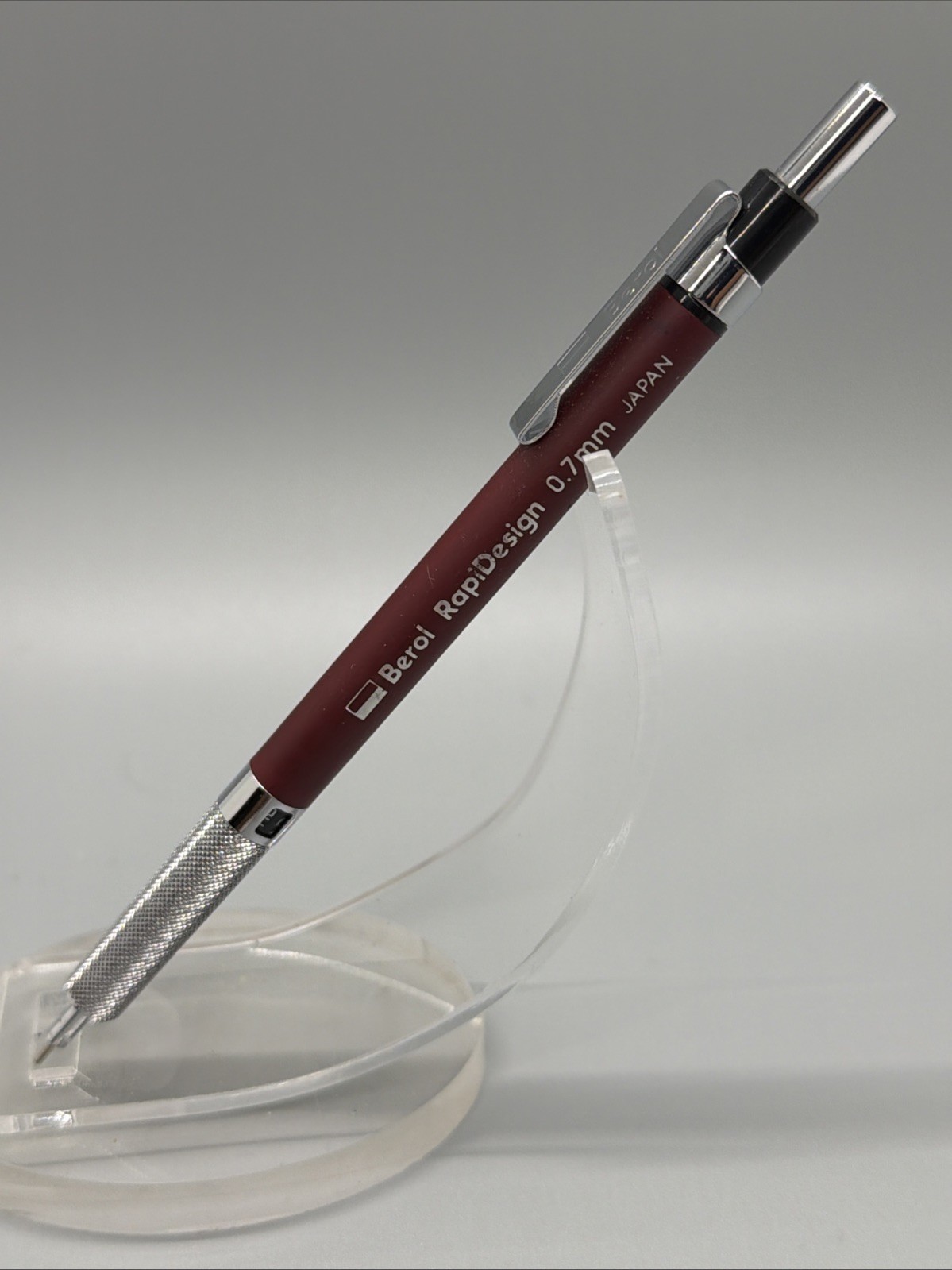 Vintage Berol RapiDesign 0.7mm Red Barrel Mechanical Pencil Mint Condition