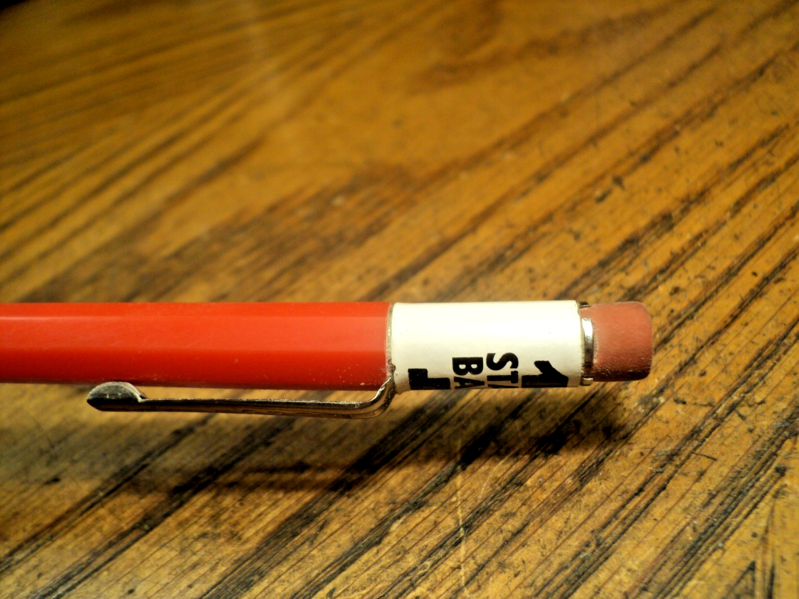Vintage Durolite Mechanical Pencil First State Bank Elkhart KA 5-5/8″ Long USA