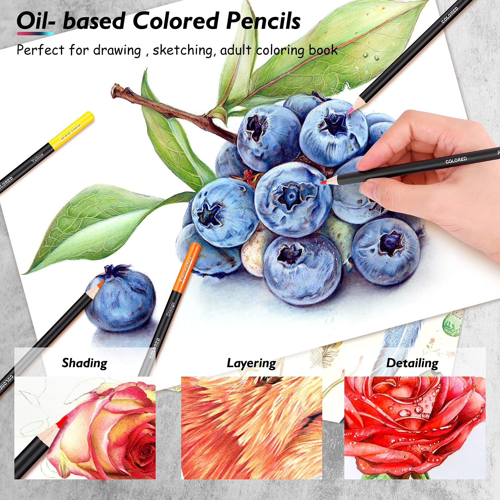 Soucolor 73 Pack Art Supplies Sketching Kit 1 Count (Pack of 73), Multicolor