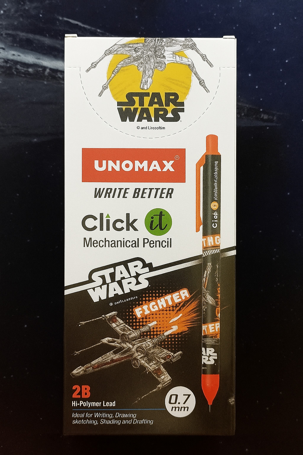 Star wars Unomax write better mechancal pencil 0.7 mm for writing and Drawing