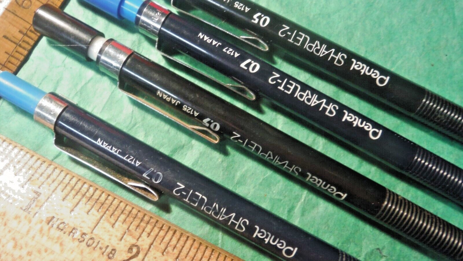 Pentel Mechanical Pencils Lot of 4 Vintage 0.5 & 0.7mm A125 A127 SHARPLET-2