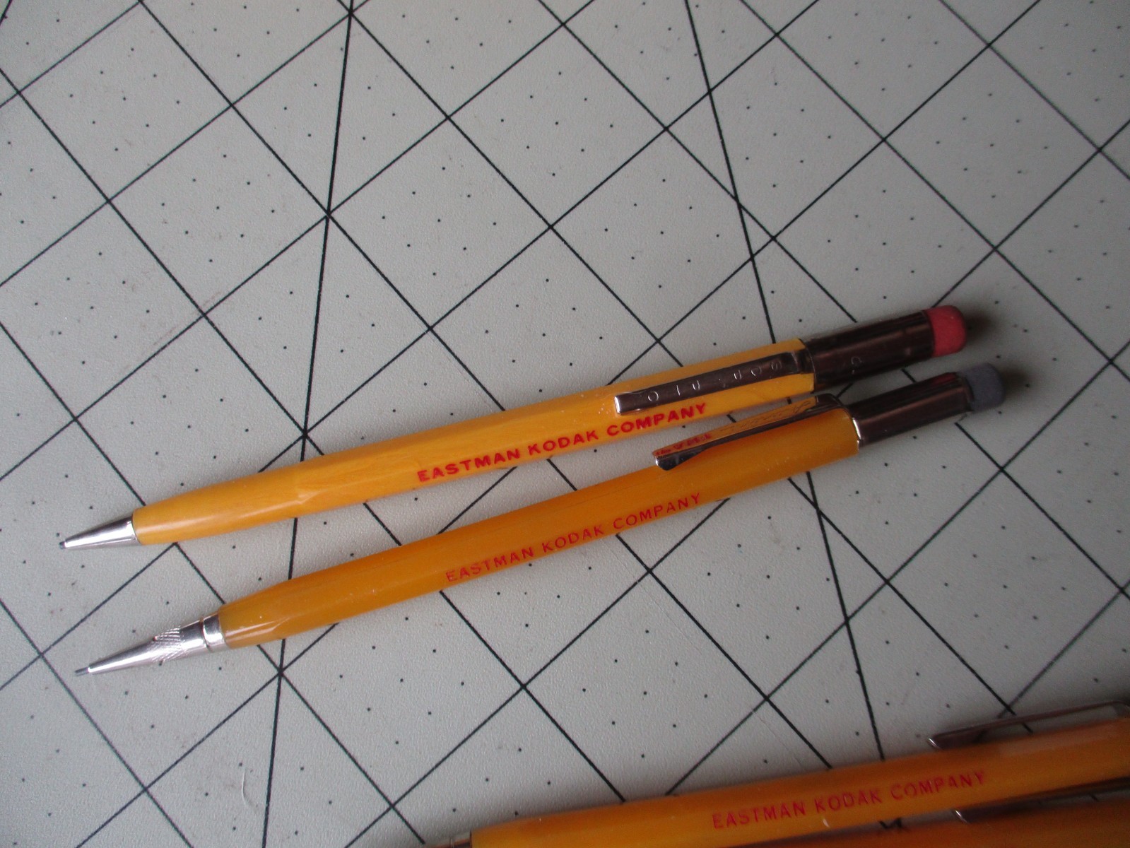 Vtg 1980s KODAK Scripto and Autopoint, USA made Mechanical Pencil Lot, 2 Pencils