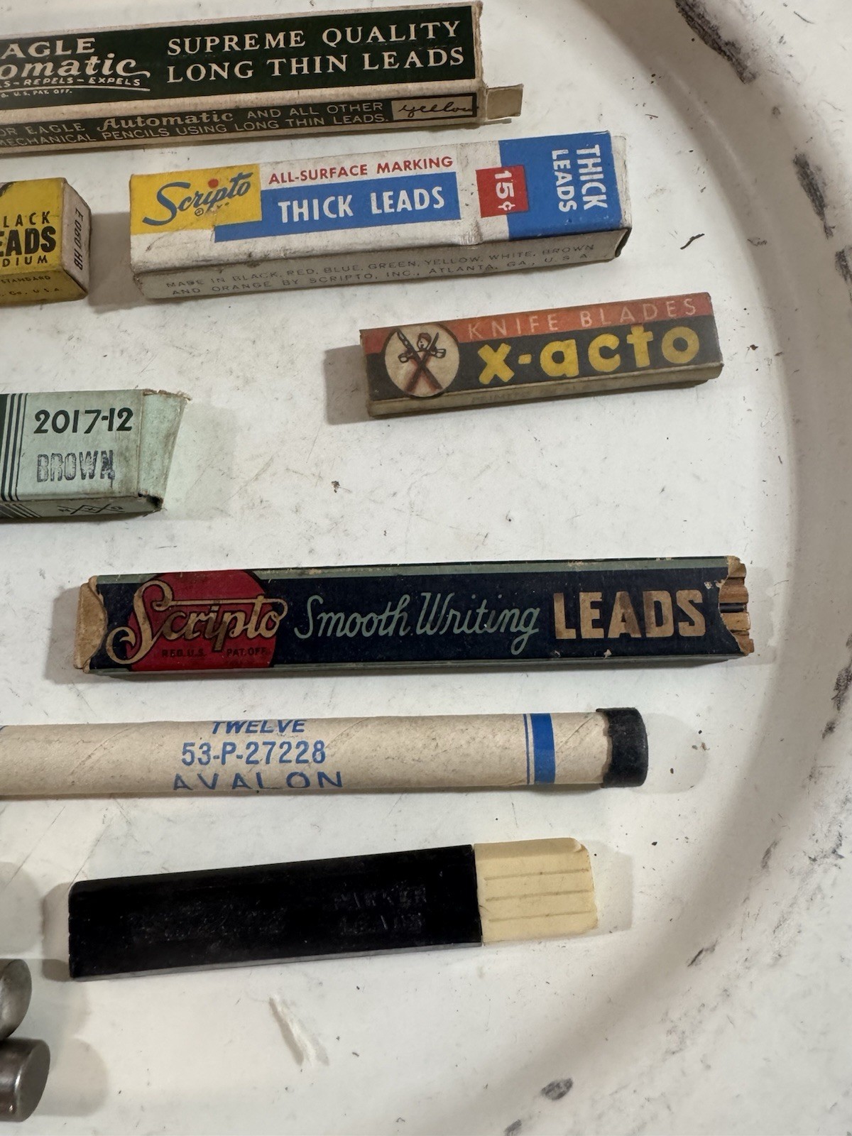 Vintage Lot Pencil Lead In Original Boxes And Cases