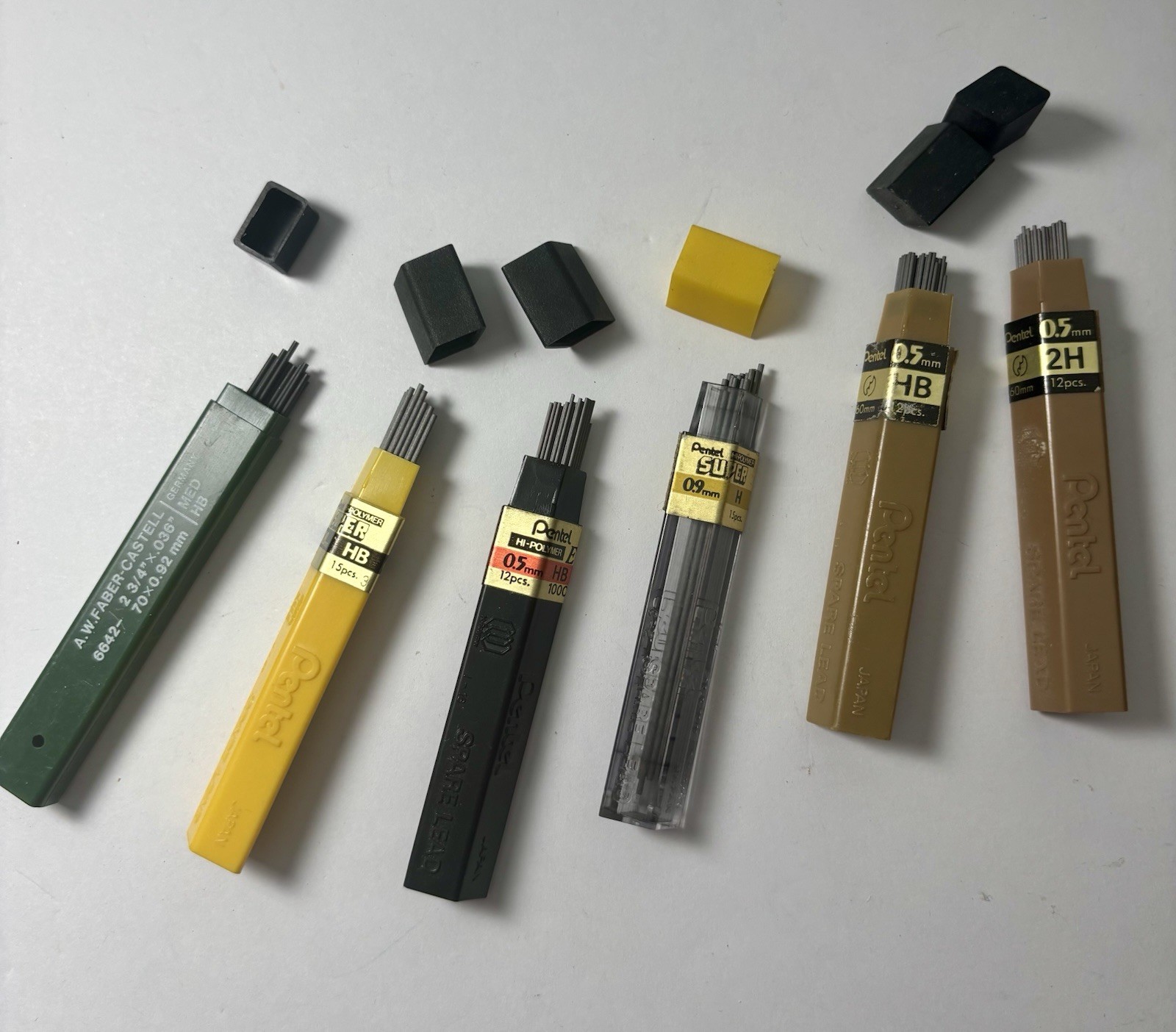 Vintage Mechanical Pencil Lead Lot – Dur-O-Lite Pentel Scripto Autopoint Faber