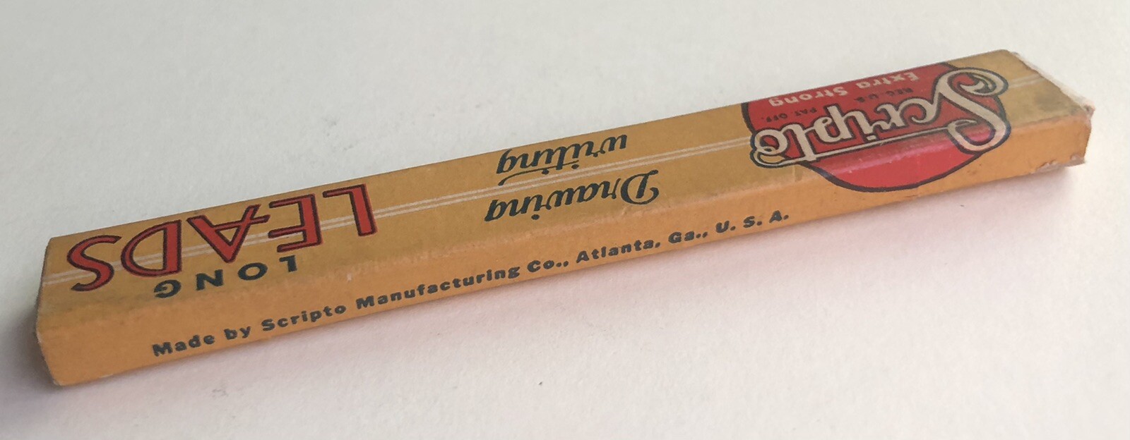 Vintage Scripto HB 1.18mm Long Strong Mechanical Pencil Lead NOS 6 Pack USA