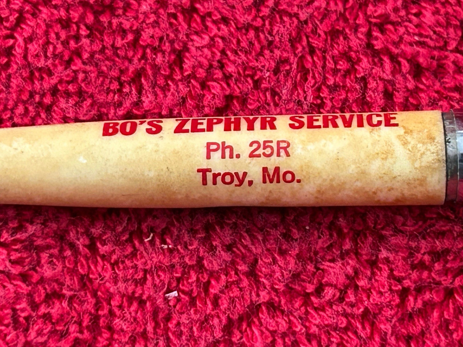Bo’s ZEPHYR SERVICE Gas & Oil Mechanical Pencil Troy MO Vintage 1950’s / 1960’s