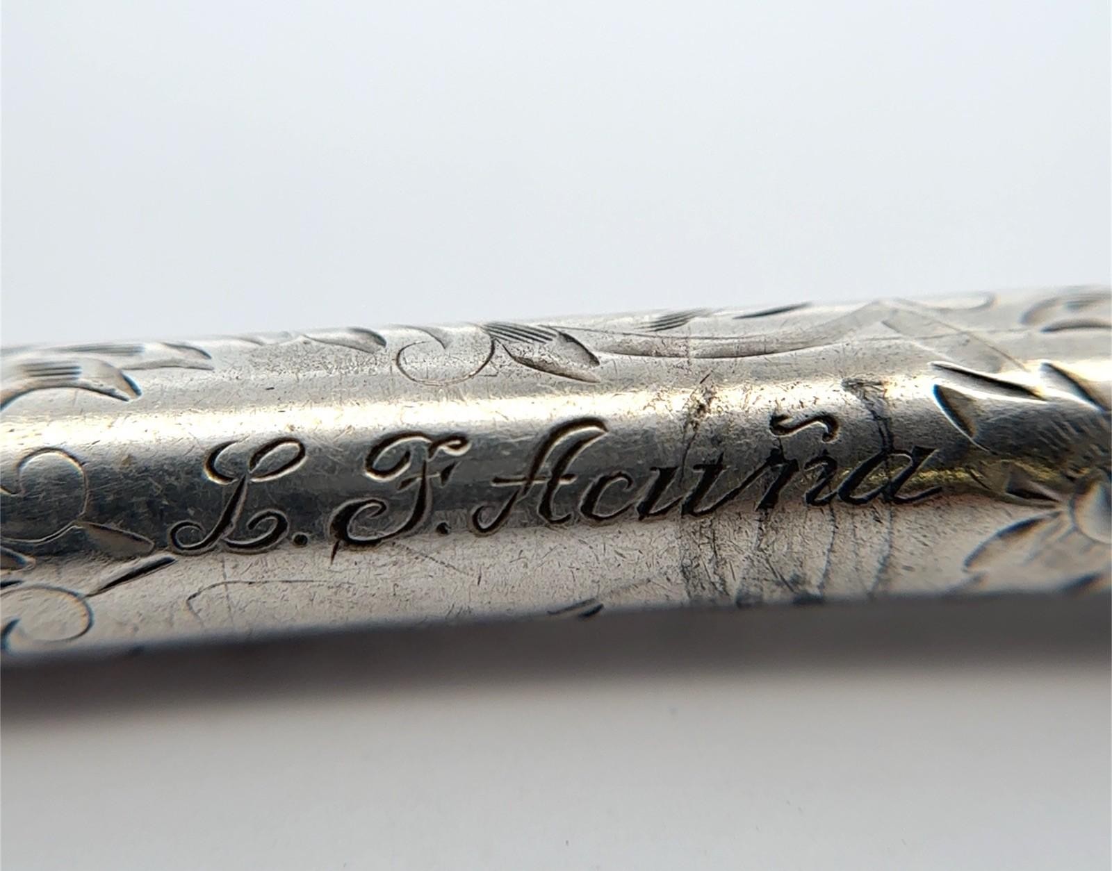 Wahl Eversharp 4” 925 Sterling Silver Mechanical Pencil – Monogrammed – 15.2g