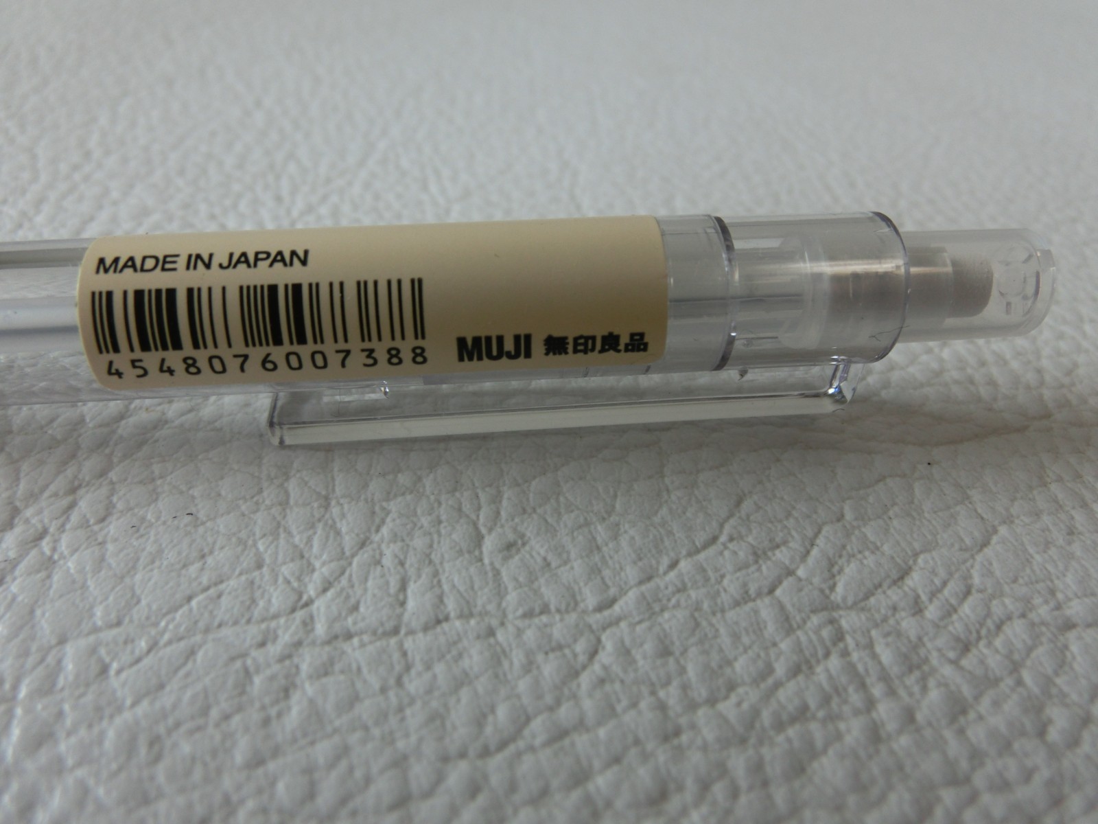 MUJI Mechanical Pencil 0.5mm HB Clear Made in Japan Smooth Writing Minimalist
