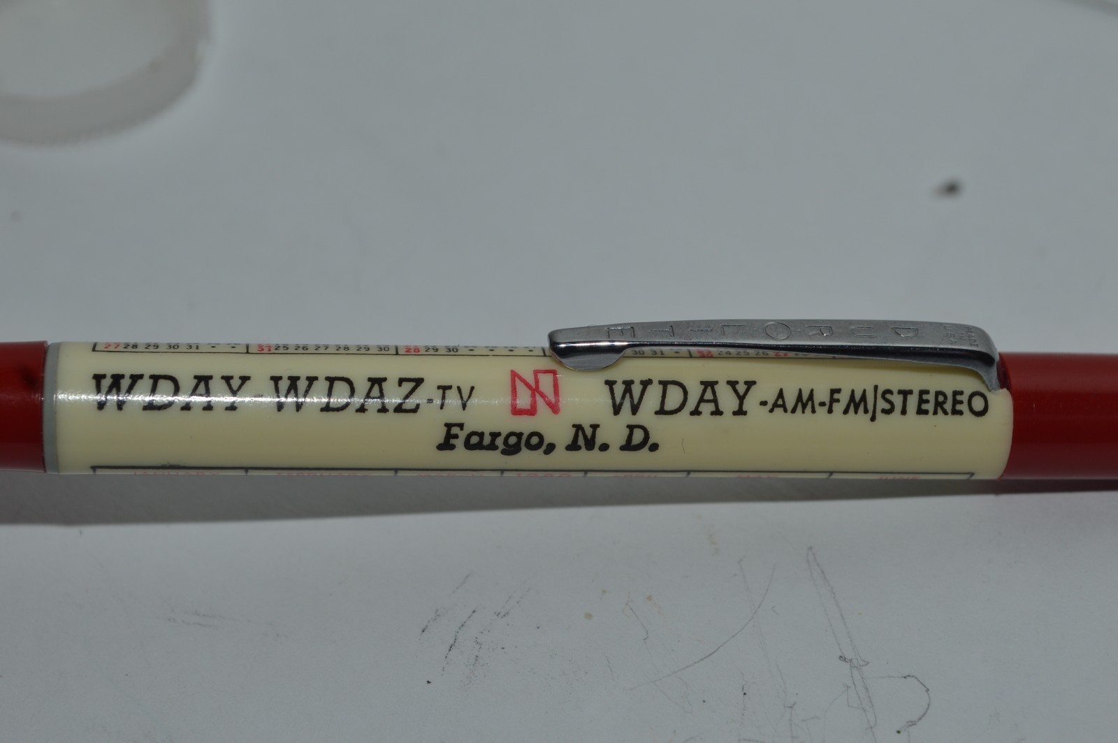 DUROLITE Mechanical Pencil 1984 Calendar Year WDAY-WDAZ TV Promo Near Mint Cond