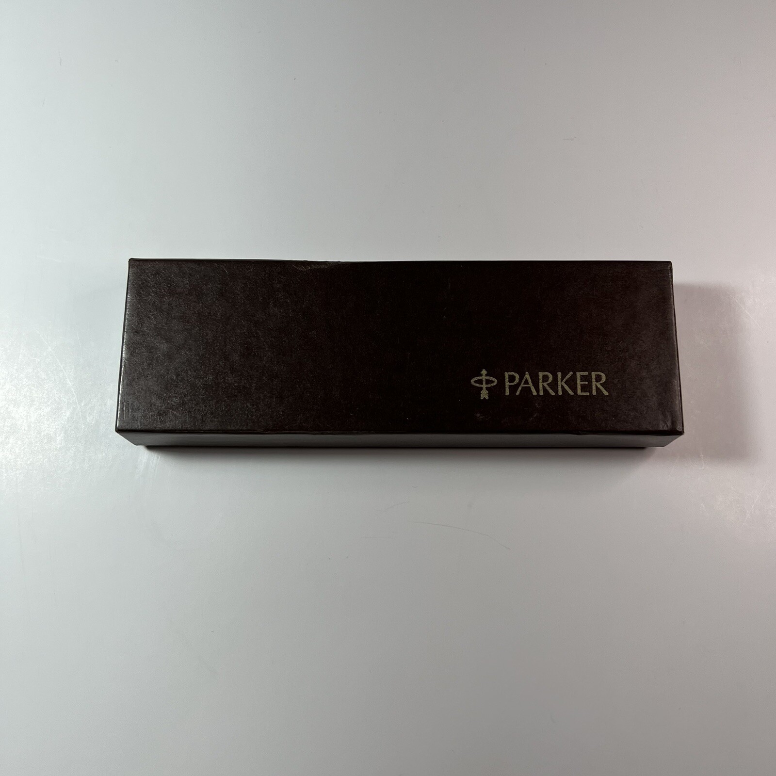 Vintage Parker Arrow Brushed Stainless Steel Pen & Pencil Set With Box USA