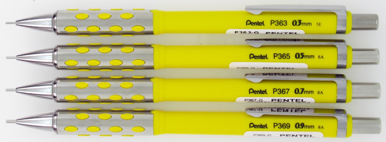 Pentel P360 Stein 360 – Yellow, Set of 4 (Brazil)
