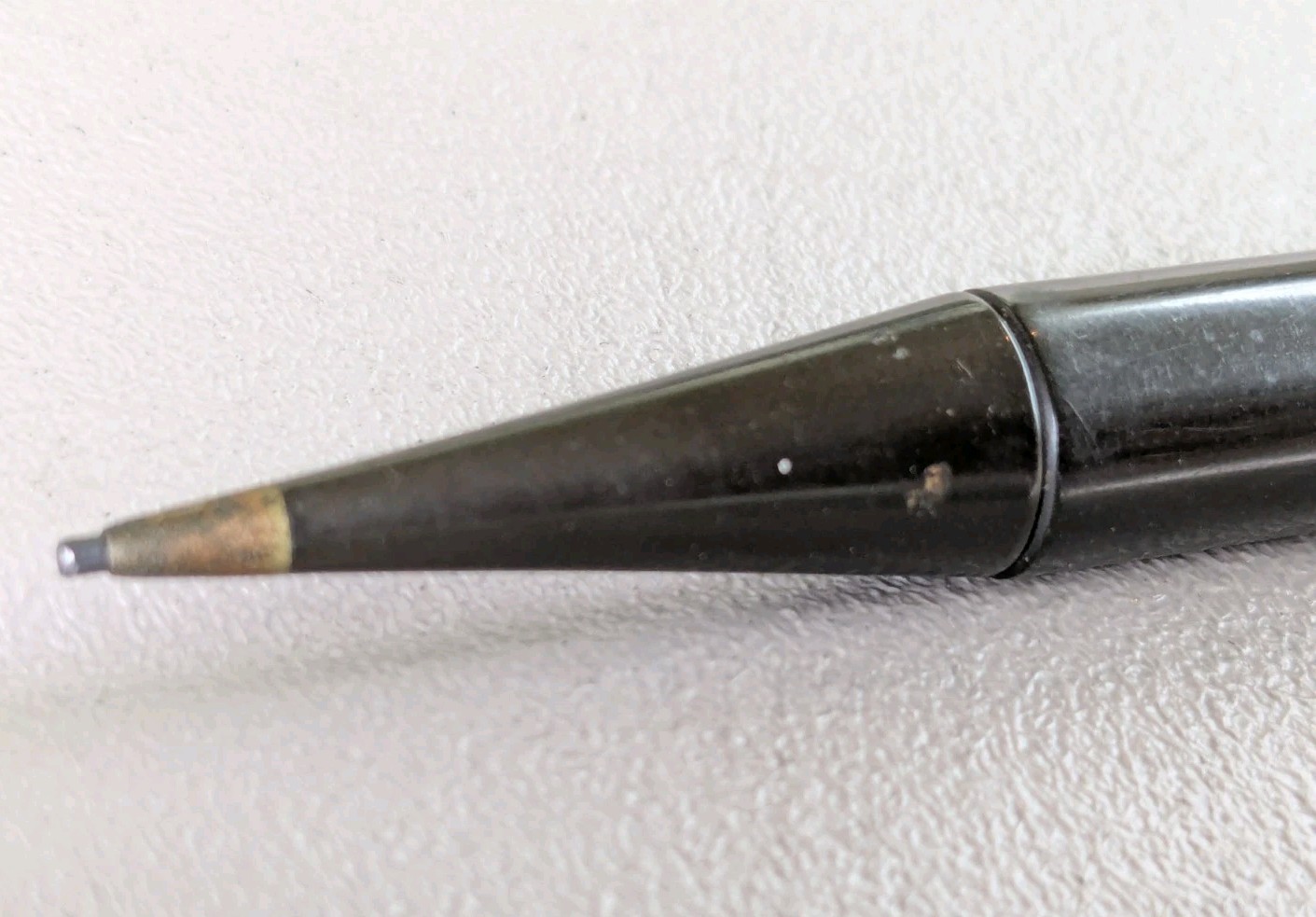 Antique Mont Blanc Pencil Lead Holder Circa 1930s Hard Rubber Round 6 Inches HTF