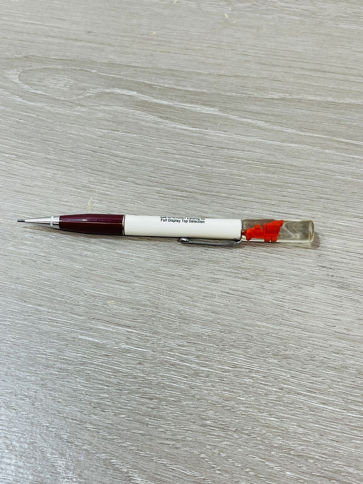 Rare Vtg Ritepoint Mechanical Pencil Cement Truck Sample #131 Display Top