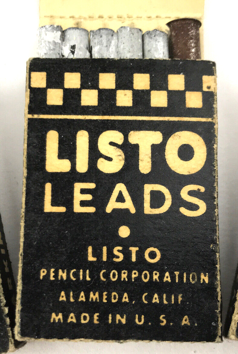 Vintage Listo Pencil Corp Replacement Leads Black No 162 Lot of 3 Boxes USA