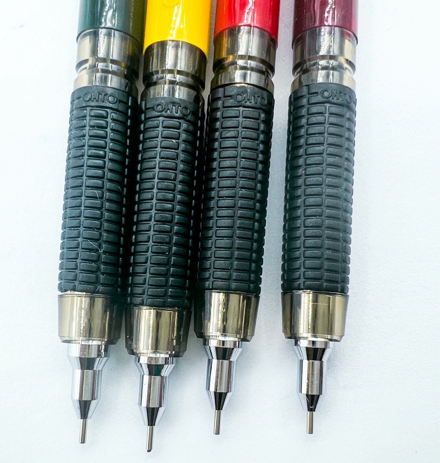 NOS Ohto long 17cm 6.7 inch Double Push Knock 4pcs Mechanical Pencil Retractable