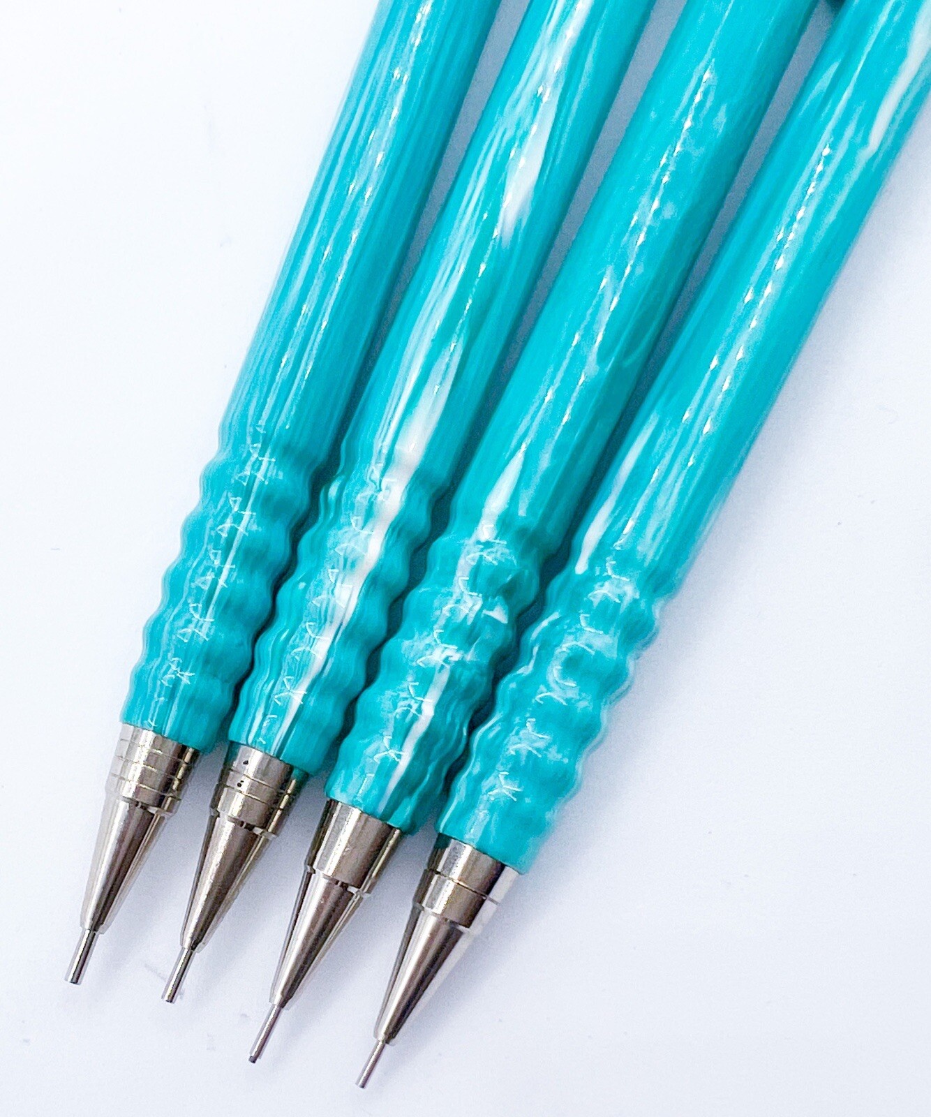 NOS rotring 4pcs tikky special Mechanical Pencil marble green 3579 With Case