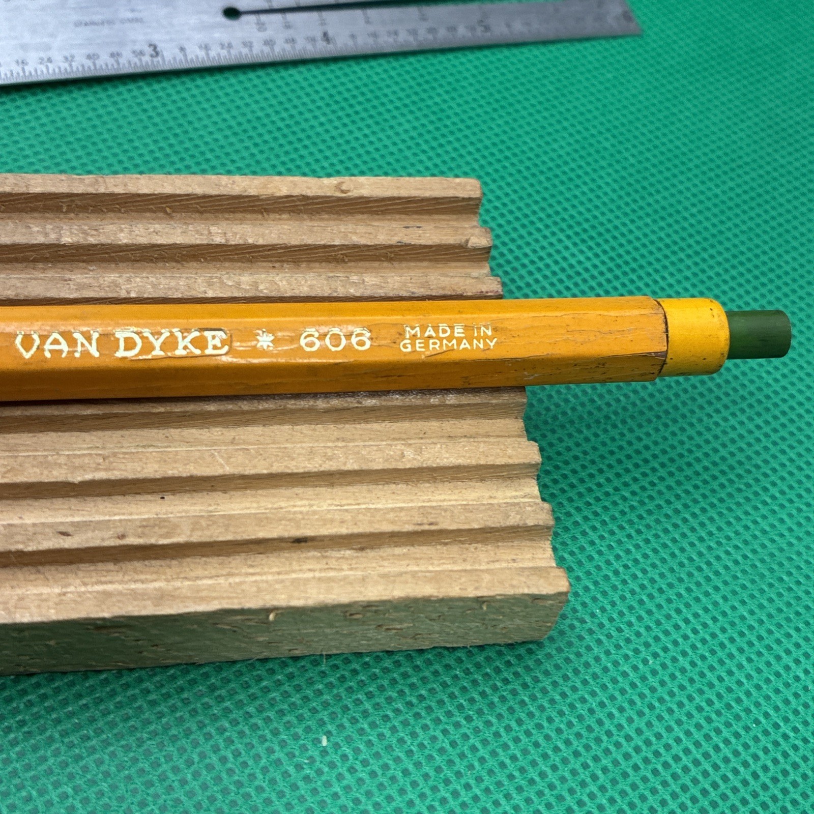 blue pusher EBERHARD FABER 606 ” VAN DYKE ” CHR MO LEADHOLDER pencil 2 mm Loc5