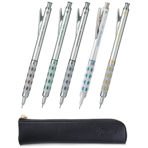 Mechanical Drafting Pencil Set – 0.3mm to 0.9mm, Quality Case Included, Art & De