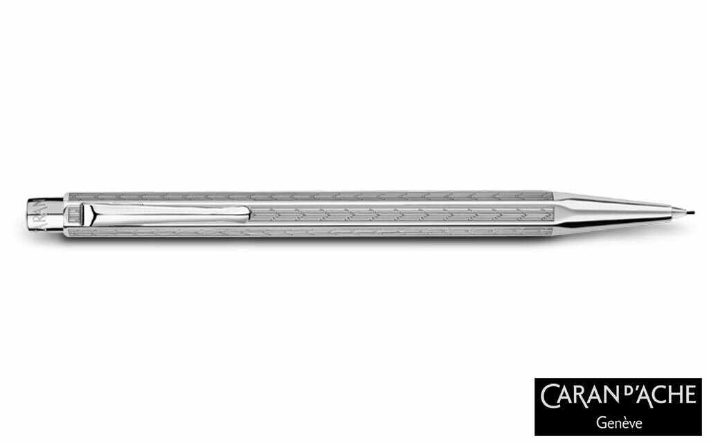 Caran d’Ache Palladium-coated Ecridor Chevron Mechanical Pencil 4.286