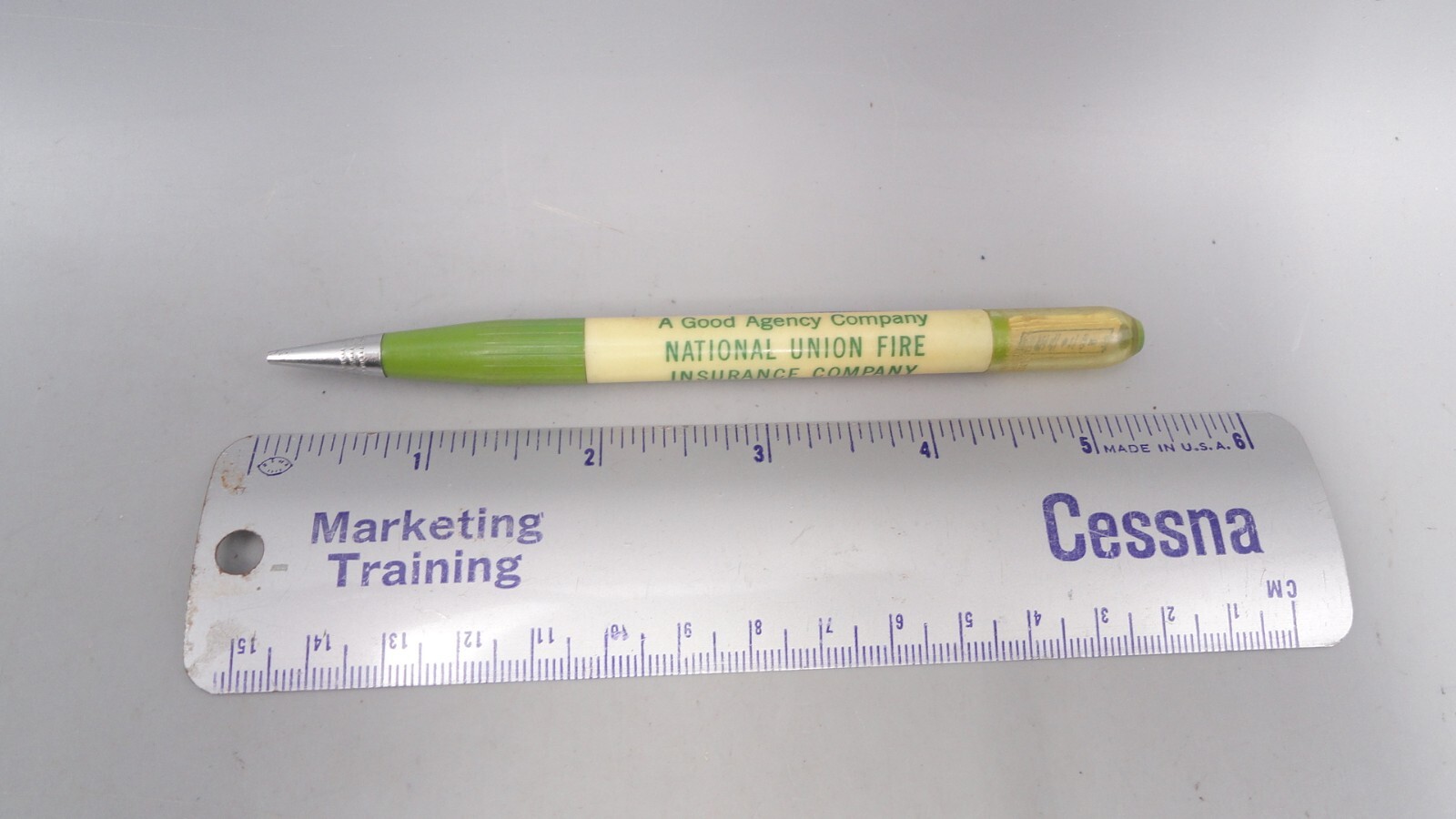 Vintage National Union Fire Insurance Company Pittsburgh Mechanical Twist Pencil