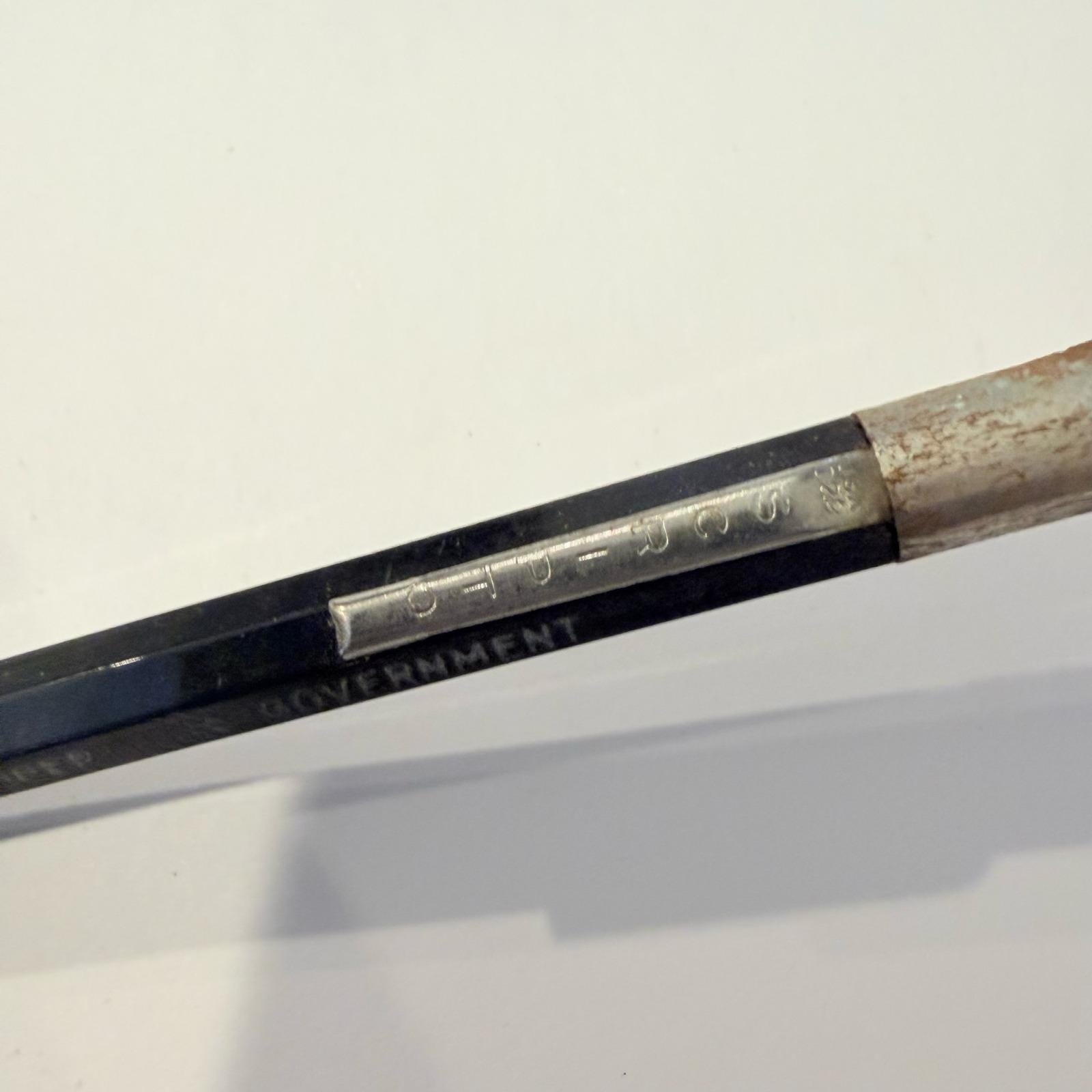 Vintage Property US Government Mechanical Pencil Black Hexagonal Skilcraft Style