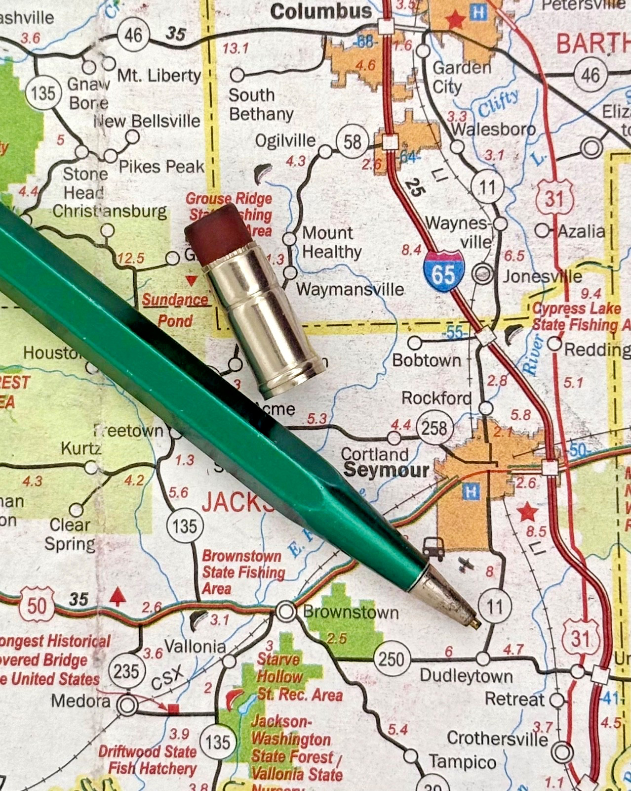 Vintage Scripto No. 4-47 Aluminum Mechanical Pencil Green – Made in Atlanta USA
