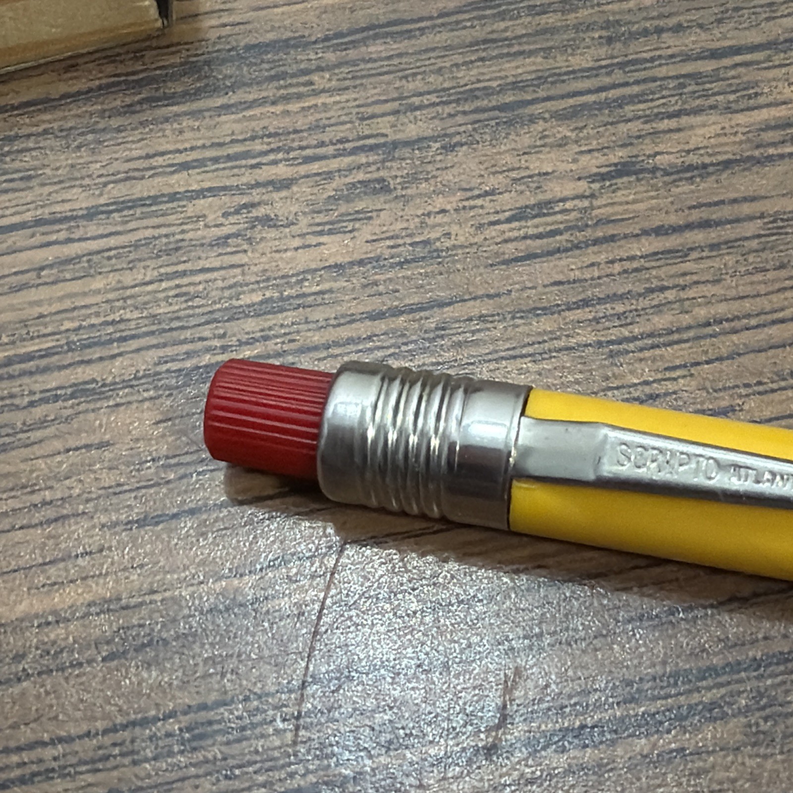Vintage Scripto USA Mechanical Pencil Thick Leads Railway Cars 50 Church St NY