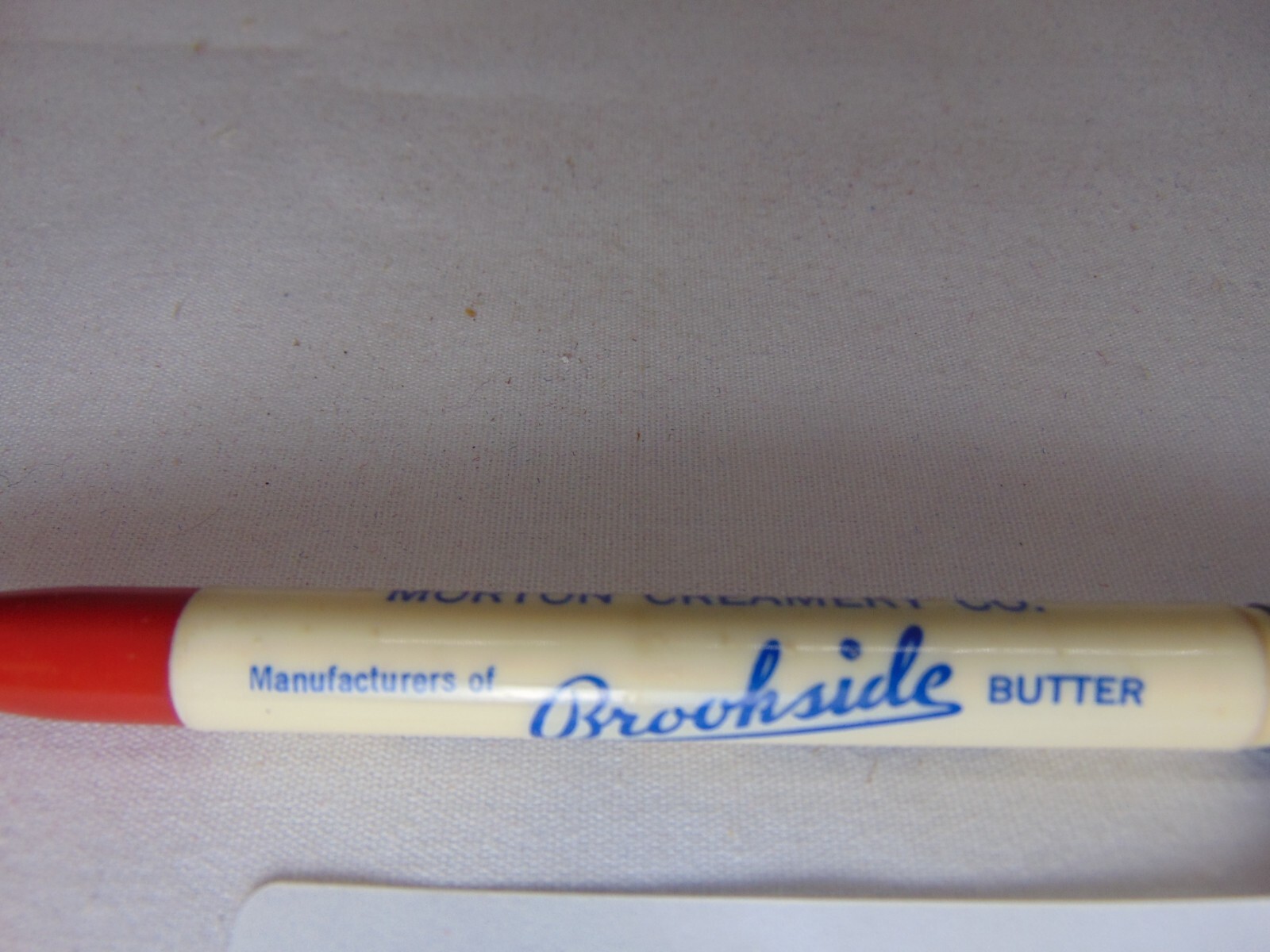 Advertising Mechanical Pencil Morton Creamery Brookside Butter Morton IL Vintage