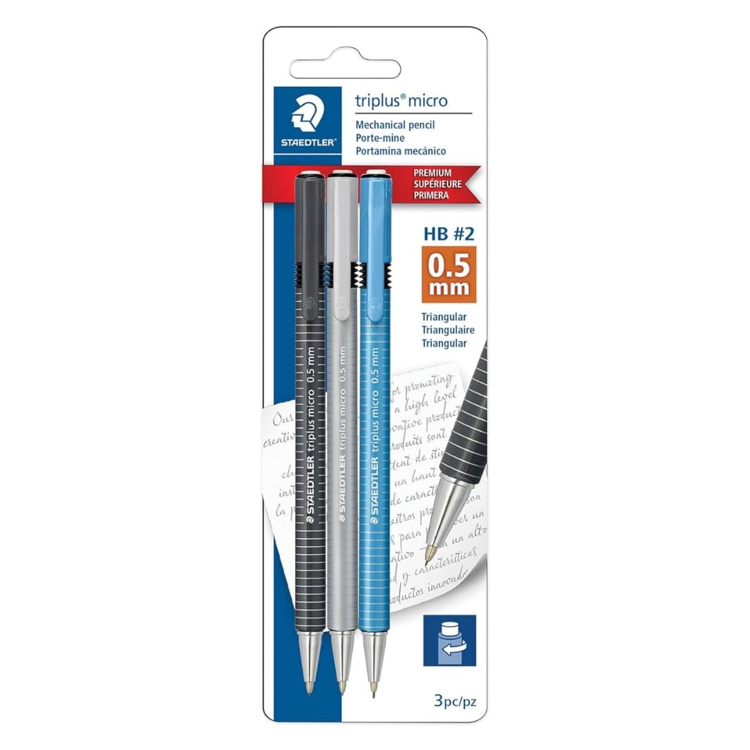 STAEDTLER Triplus Micro Mechanical Pencils 12 Pack (12 sets of 3 pcs) (#2) 0….