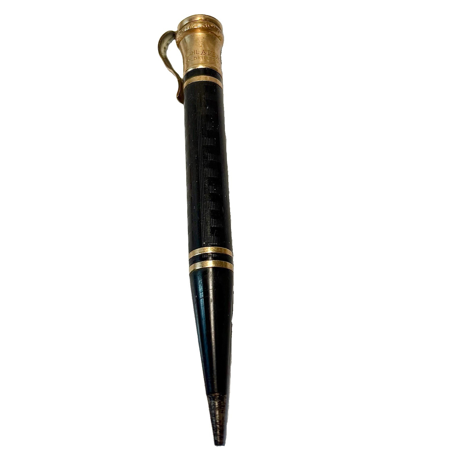 Vtg Wahl Eversharp Black Mechanical Pencil 4” 1920’s