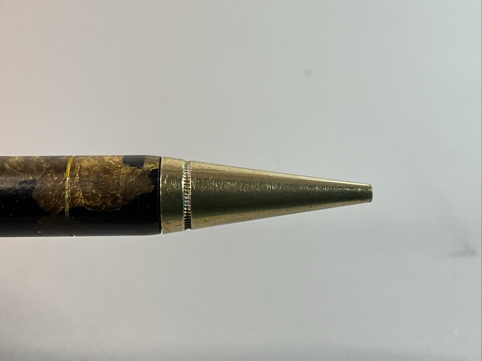 VINTAGE CONKLIN ENDURA MECHANICAL PENCIL BRN BLACK MARBLE FINISH FLAT TOP (S1197