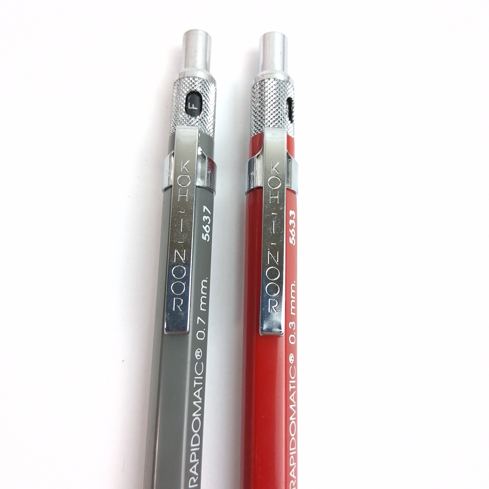 Set Of 2 Koh-I-Noor Rapidomatic 0.7mm 5637 & 0.3mm 5633 Mechanical Pencils