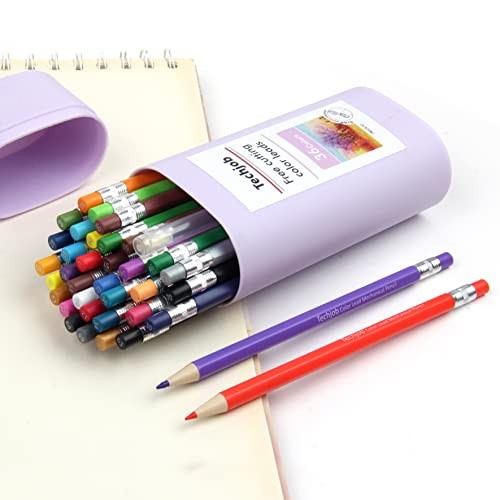 Colored Mechanical Pencil 2.6mm for Coloring and Drawing, Mechanical 36 color
