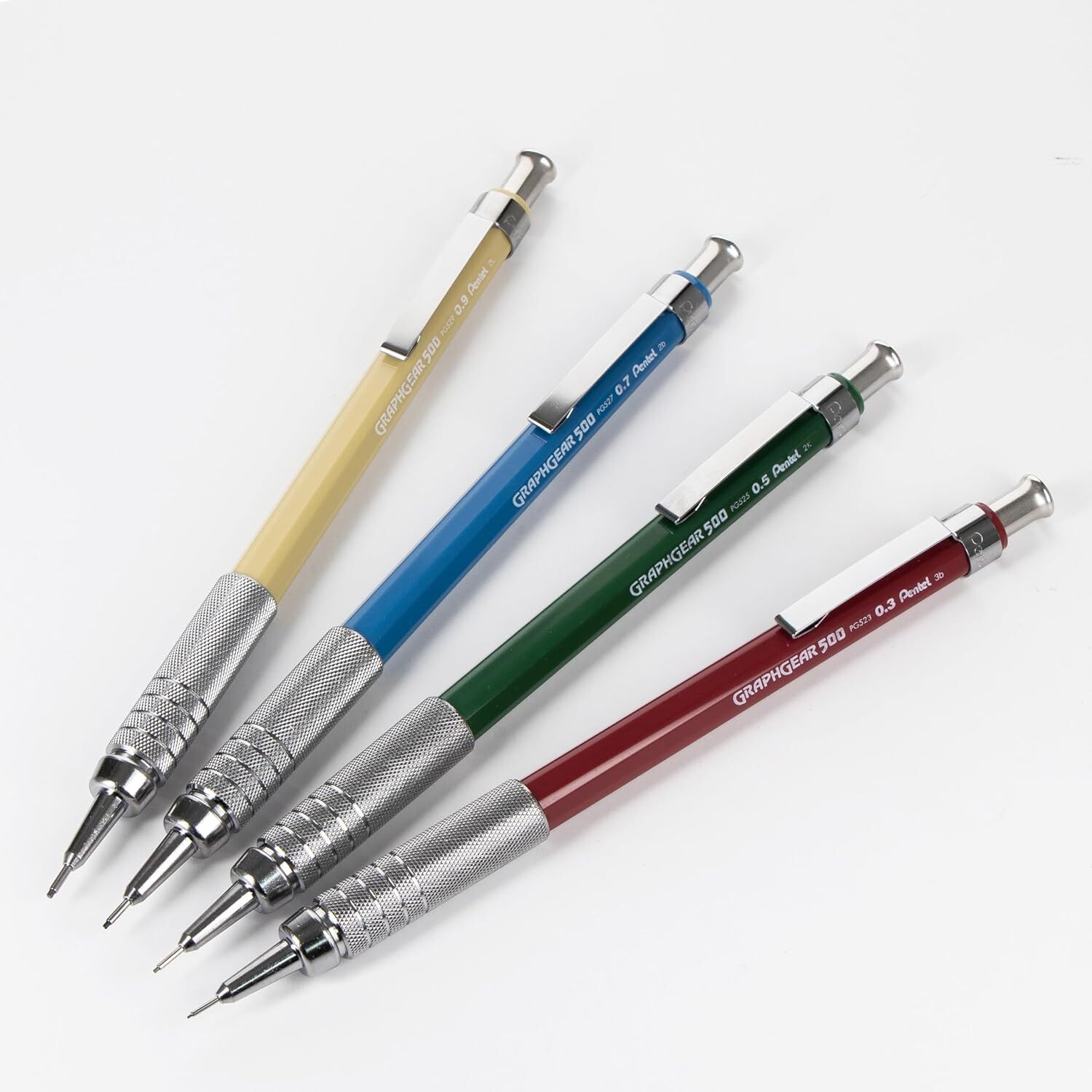 Pentel GraphGear 500 Limited Edition 4 Count (Pack of 1), Multicolor