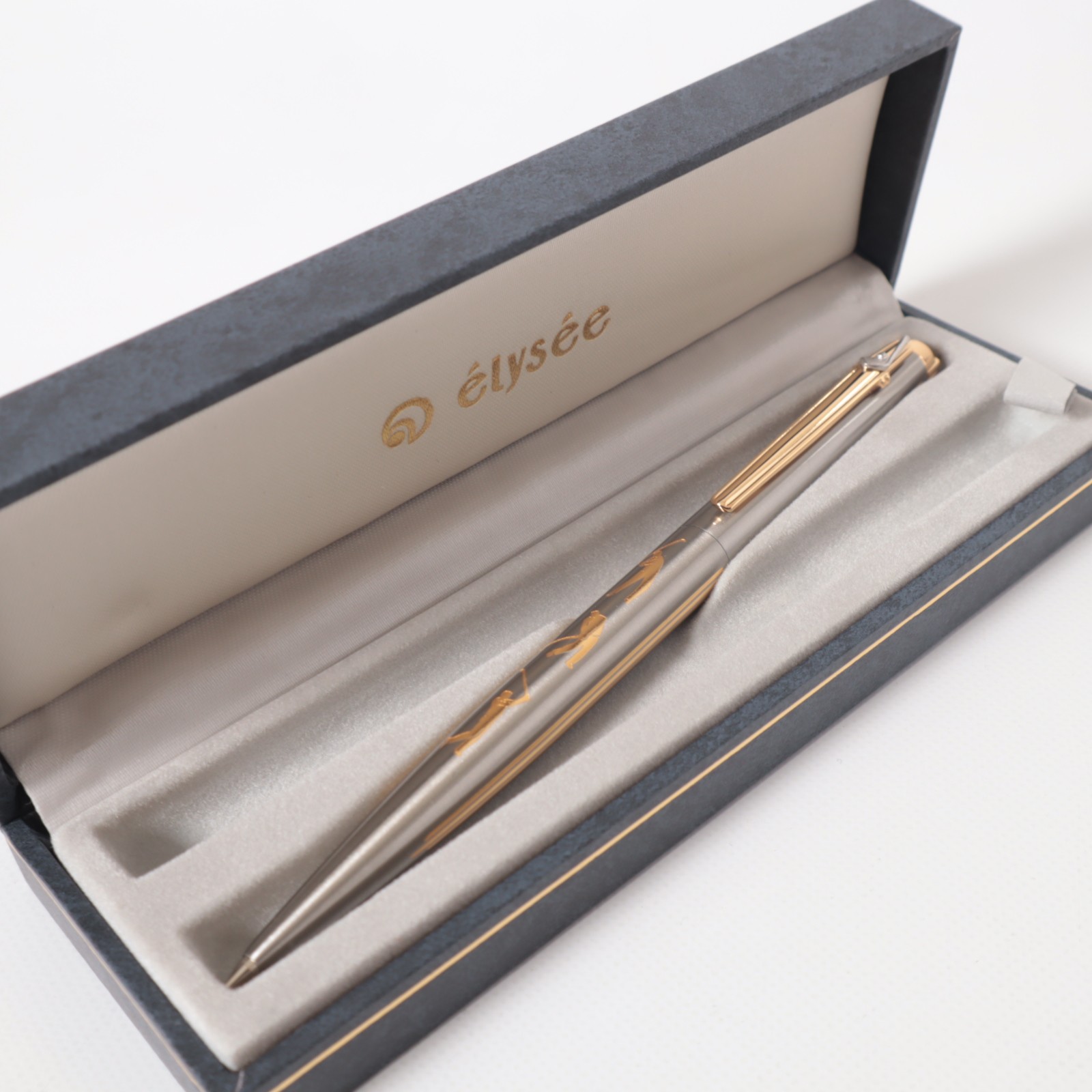Elysee Sports Series Golf Mechanical Pencil 24K Gold Electroplated W/Box Papers
