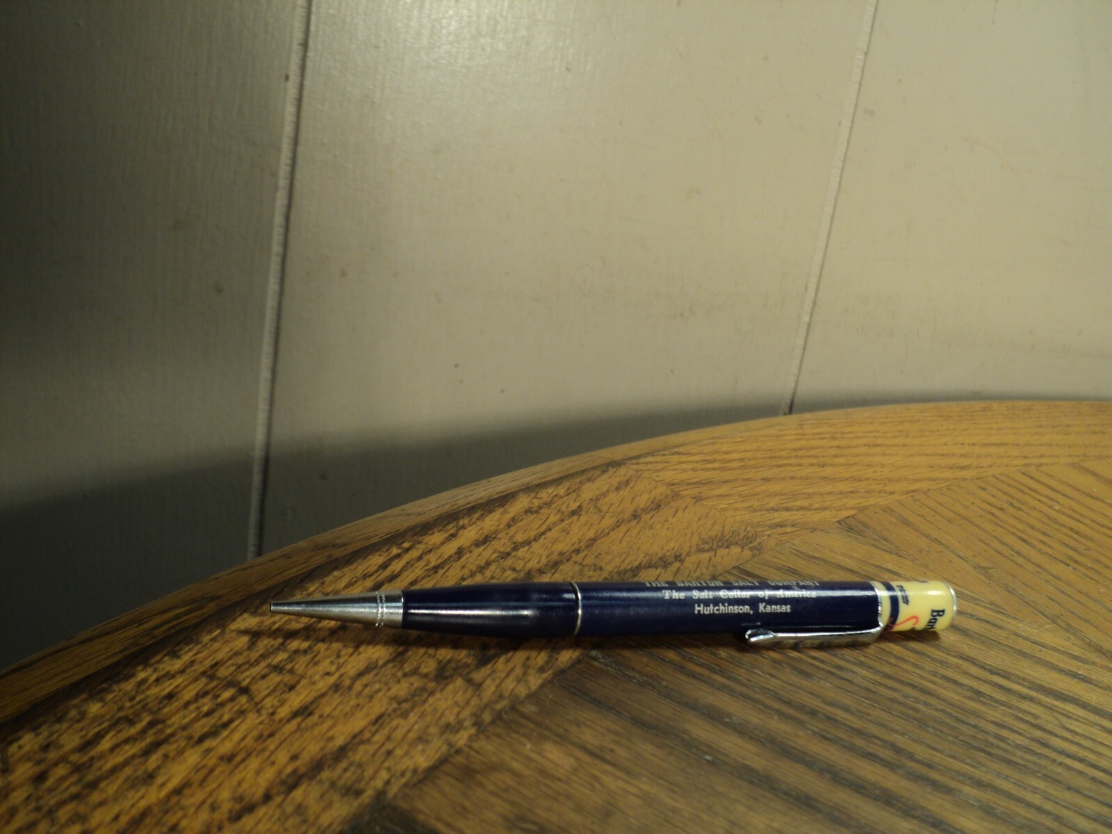 Vintage Ritepoint Mechanical Pencil Barton Salt Company 5-5/16″ Long Can Top