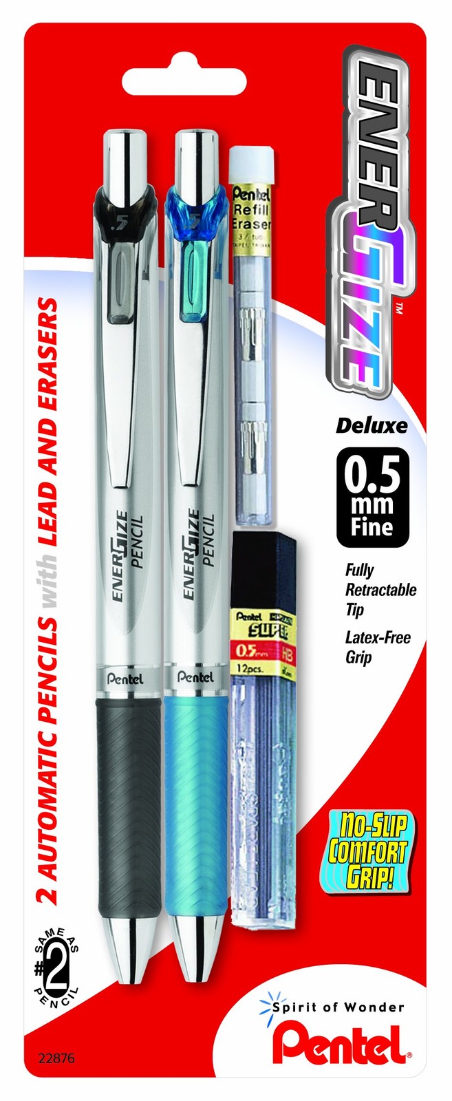 Pentel EnerGize Automatic Pencil with Lead and 1 Count (Pack of 1), Assorted