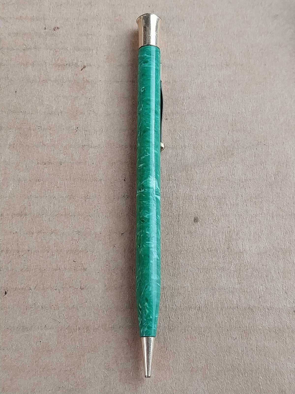 1920s Sheaffer’s Jade Green Life Time Mechanical Pencil Gold Trim Works