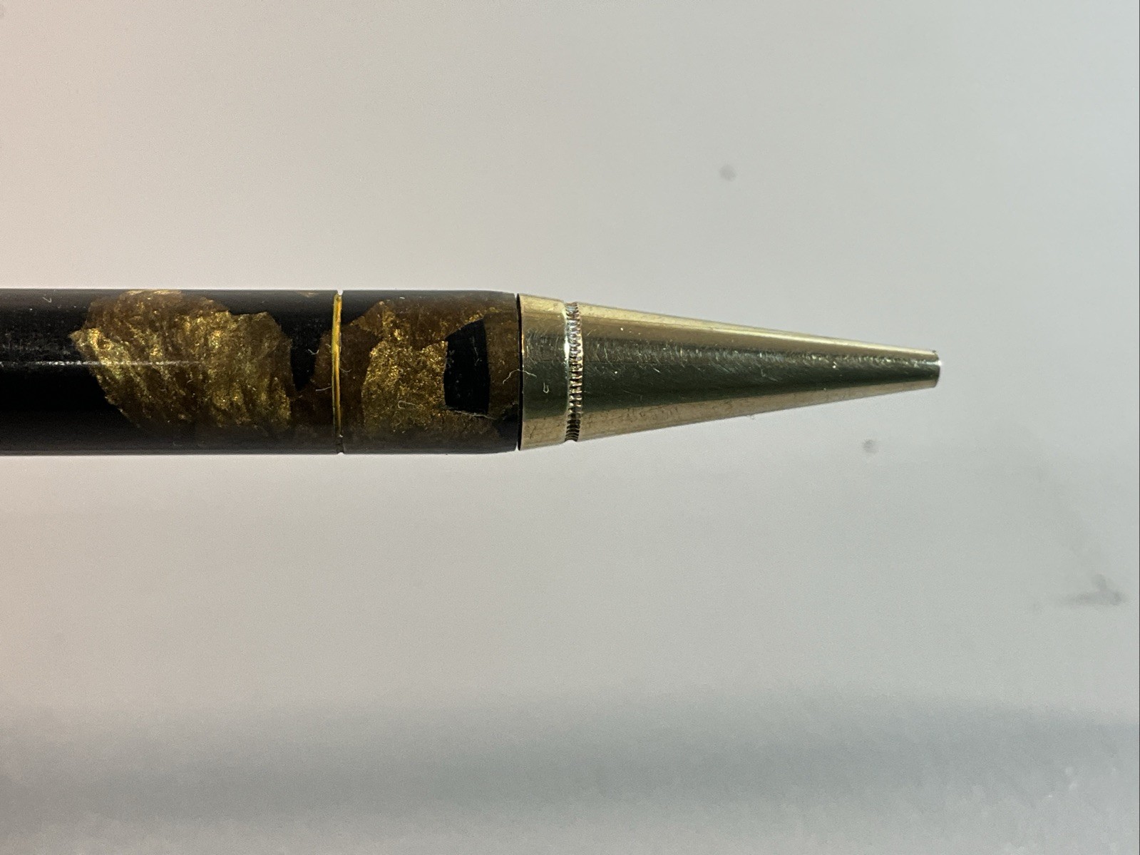 VINTAGE CONKLIN ENDURA MECHANICAL PENCIL BRN BLACK MARBLE FINISH FLAT TOP (S1197