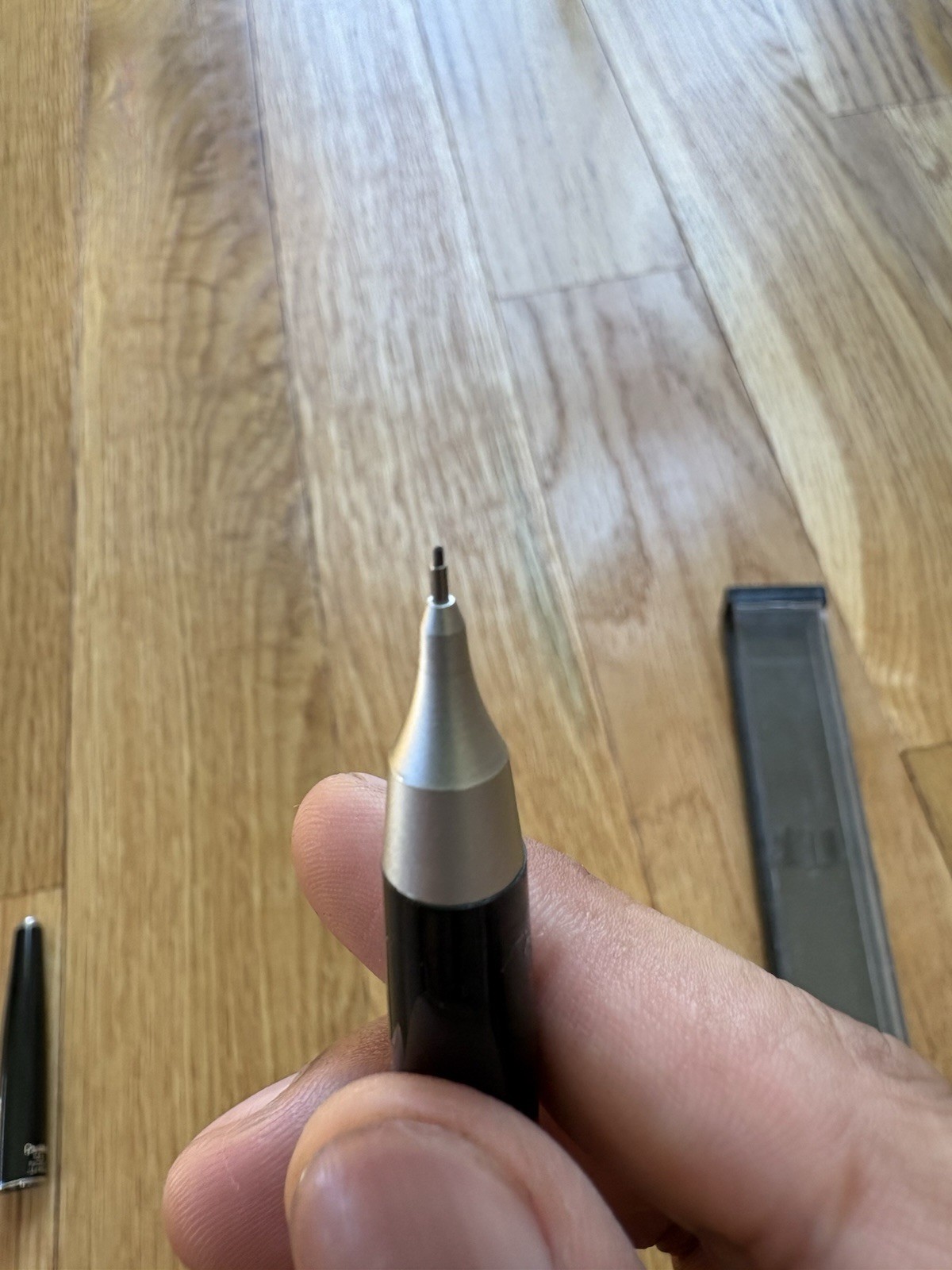 Vintage Pentel Sharp Kerry 0.7mm P1035 Japan Mechanical Pencil Black Silver