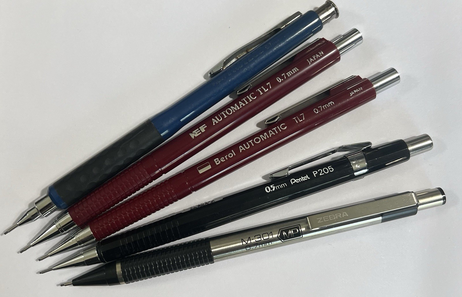 Vintage Mechanical Pencil Lot Berol Pentel Eberhard Faber Zebra Pilot Used