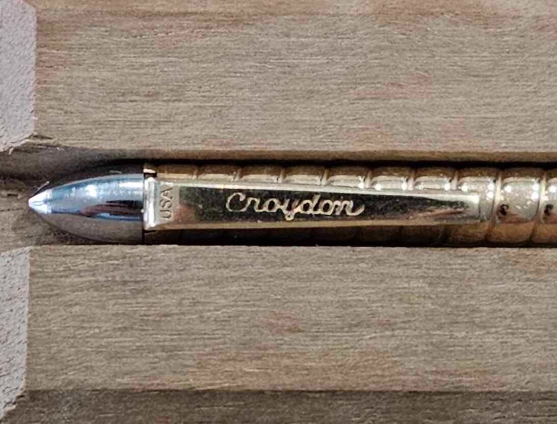 Vintage Croydon 1/30 10K R.G.P 3.5 Inch Mechanical Pencil- Made In USA- Working