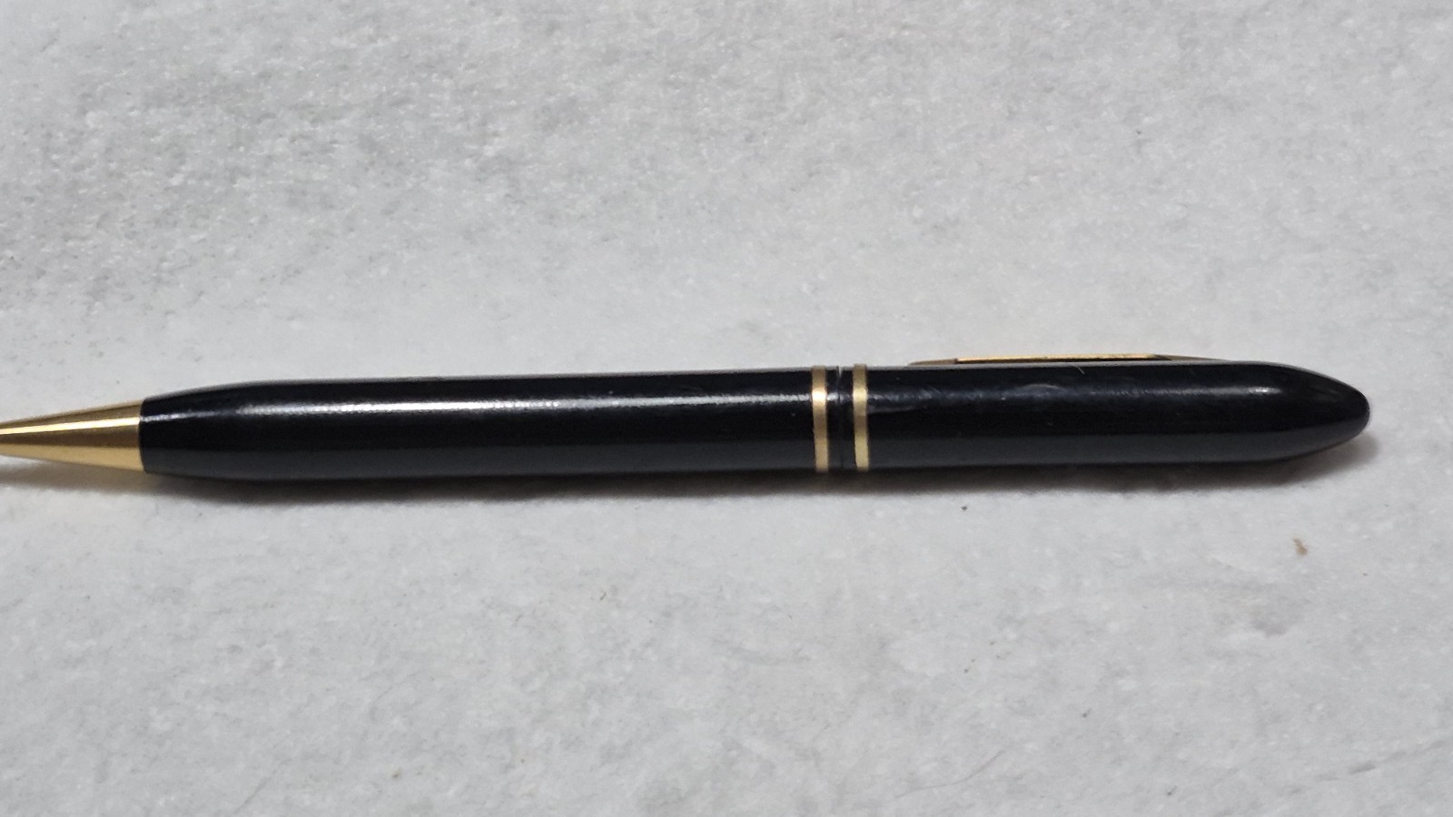 “Midway Fishing Tool Co.” Black/Polished Brass Trim Working Mech Pencil