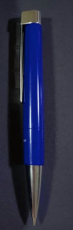 Staedtler Premium Blue Metal Mechanical Pencil Body Genuine Leather Case Used