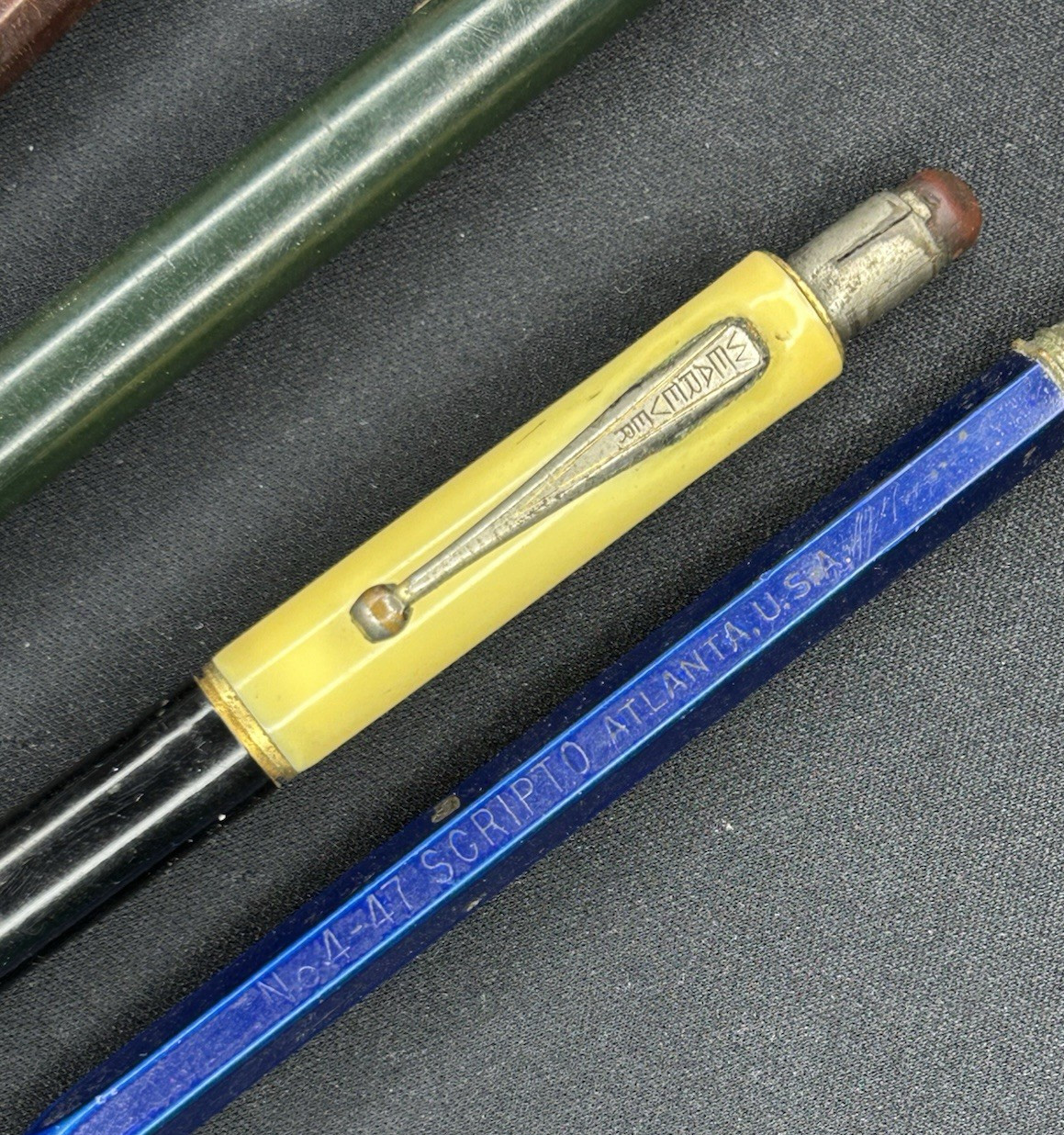 VTG Mechanical Pencil Lot (5) Marbled Celluloid Metal SCRIPTO WEAREVER EVERSHARP