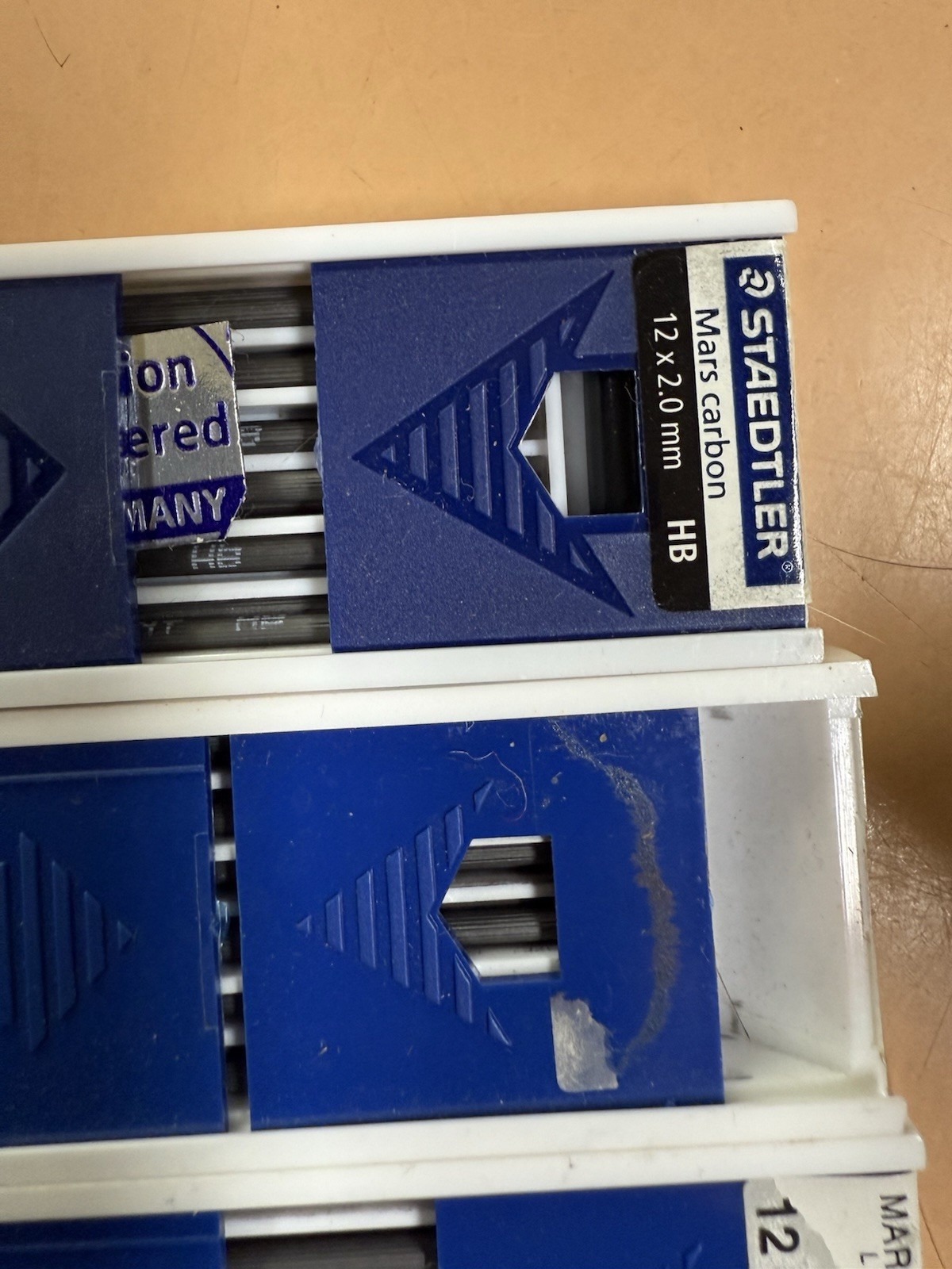 Lot Staedtler Mars Carbon Lead, 2mm, Blue Faber Castell 9065/P 9071 Sharpener
