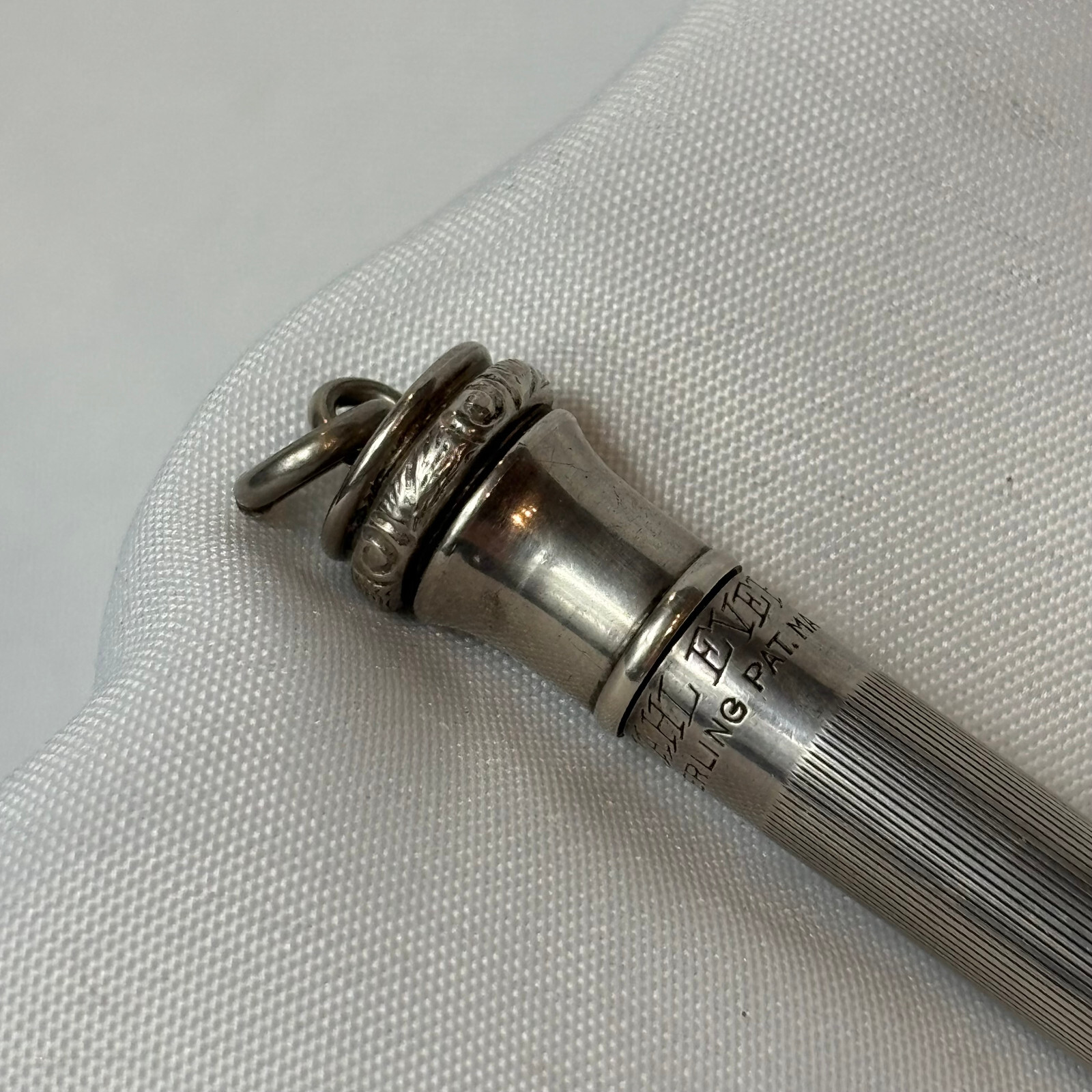 Vtg Wahl Eversharp FOB Mechanical Pencil Sterling Silver 15.70 Grams Monogrammed