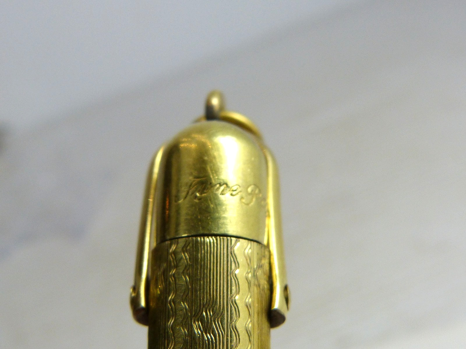 Antique Mabie Todd Fyne Poynt Mechanical Pencil Gold Filled Estate Find !